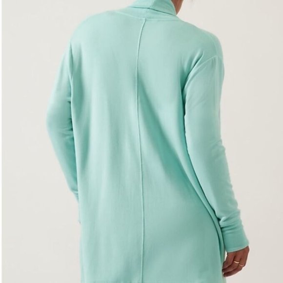 ATHLETA Plus Cozy Soft Pranayama Wrap Reef Green Heather Cardigan XXS - Picture 4 of 5